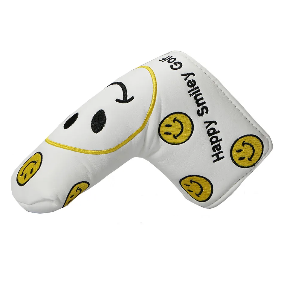 Гольф- клубов клюшкой headcover пу вышивки headcover headcover Blade гольф клюшкой - Цвет: style1    white