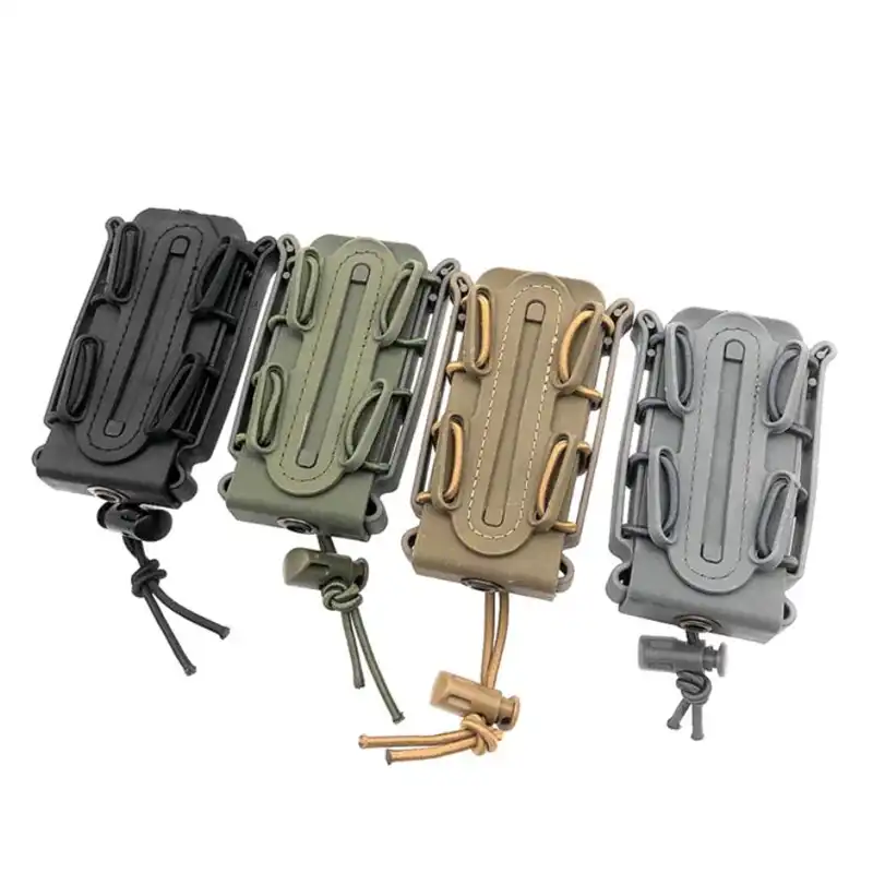 Tactical Magazine Pouch 9mm Molle Pistol Mag Military Soft Shell Mag Pouch with Belt Clip