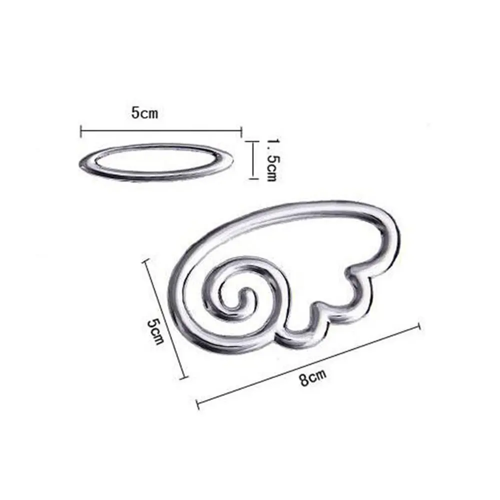Aliauto 3D стикер для автомобиля с ангельскими крыльями и хвостом, забавное украшение автомобиля для Volkswagen Polo Golf Nissan Benz Toyota mazda Lada