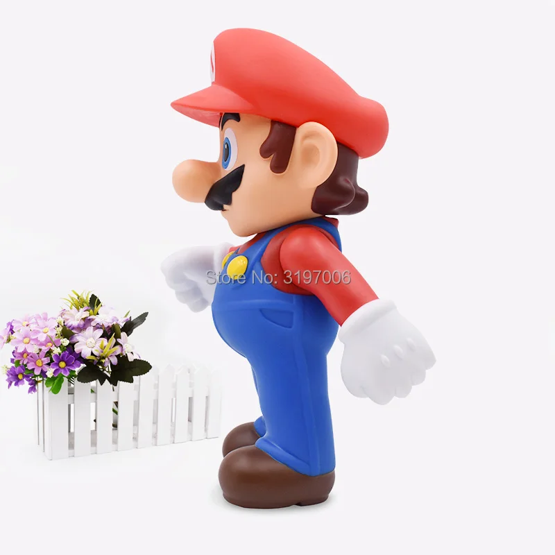 Free Shipping Super Mario Bros Mario PVC Action Figure Collection Toy Doll 9\