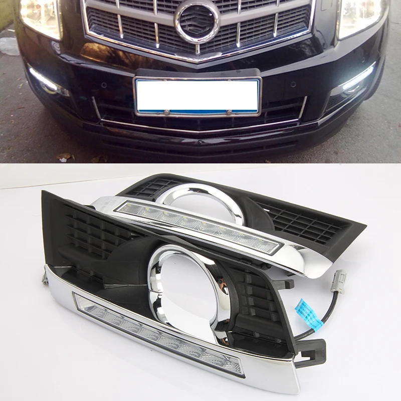 Автомобильная проблесковая 2 шт. для Cadillac SPX 2012 2013 2014 2015 2016 светодиодный DRL