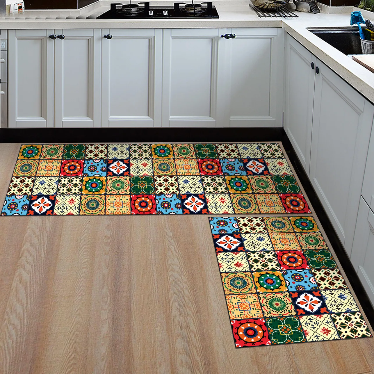 Zeegle домашний коврик для входной двери кухня Холл абсорбирующие ковры для спальни напольные ковры прикроватные коврики анти-скольжения коврик для ванной - Цвет: Pattern 02