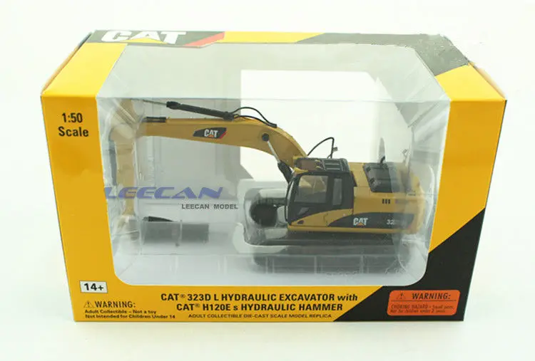 Литая игрушка модель Norscot 1:50 Caterpillar Cat 323 D L гидравлический экскаватор с молоток строительные машины 55282 украшения