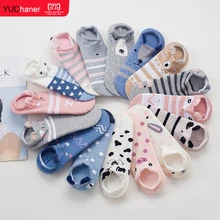 Coreano do sexo feminino kawaii 3d harajuku animal casual impressão rosa porco/cão/gato verão chaussettes algodão camisa bonito engraçado meias