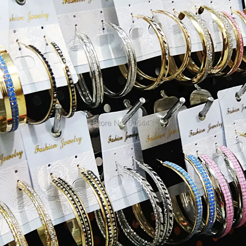 Смешанный стиль, 12 пар, модные матовые серебряные золотые большие серьги-кольца для женщин, ювелирных изделий, Прямая поставка