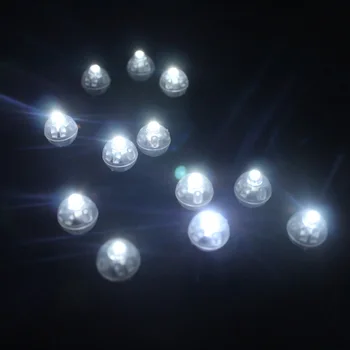 

50Pcs/lot White 2018 Round Led Ball Lamps Mini Lantern Balloon Light For Halloween Wedding Party Decoration Floral Decor