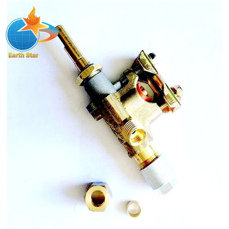 EARTH STAR BBQ grill brass gas safety valve with Orkli magnet unit outlet with G1/4 thread EARTH STAR BBQ grill brass gas safety valve with Orkli magnet unit outlet with G1/4 thread