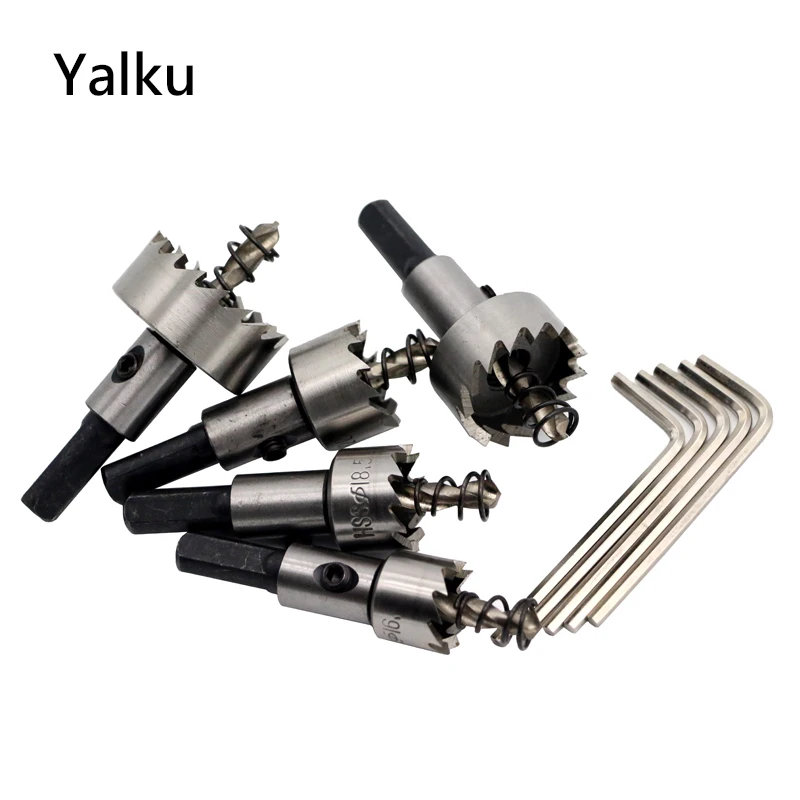 Yalku Power Tool Metal Drill Aluminium Plate Iron Plate Perforating Drill Bit Set Tool Kit Drill