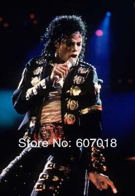 Rare Retro US MJ Michael Jackson Metallic Silver Eagle Metal Stainless Steel Special Officer Badge Collection