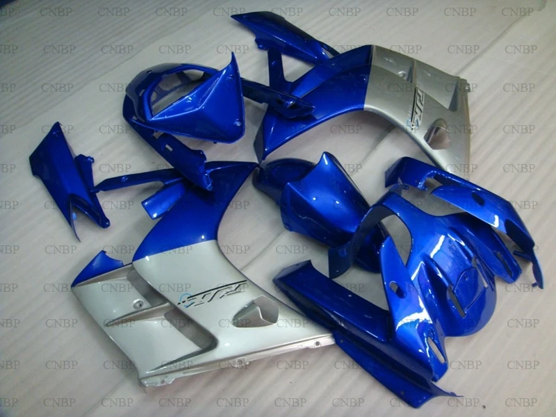 FJR1300 2004 Обтекатели FJR 1300 2002 - 2006 серебристо-голубой обтекатель из АБС-пластика