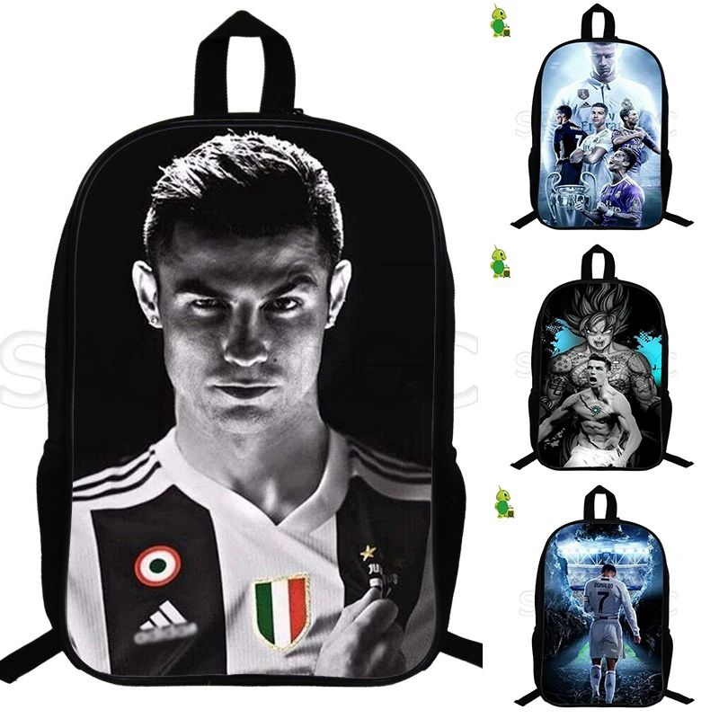 

New 14.5 Inch Cristiano Ronaldo 7 CR7 Backpack Mochila Boys Girl's Backpack School Bags for Teens Kids Customize Travel Backpack