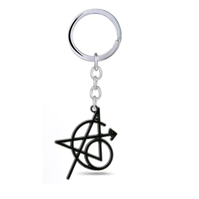 The Avengers Tattoo Keychain Necklace Black Metal Tattoosin Key Chains