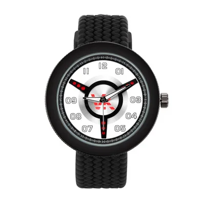 

Ultrathin hot style triangle three-dimensional surface of vitamin k men quartz movement watch silicone wrist tire belt