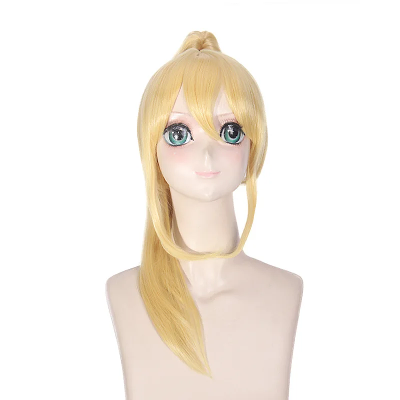 Парик для косплея на Хэллоуин Miyazono Kaori вечерние золотистые парики с хвостиком +