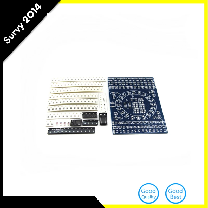 Умная электроника CD4017 вращающаяся светодиодная SMD NE555 паяльная тренировочная