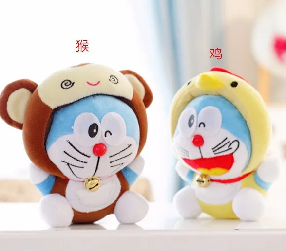 7 "12 шт./лот двенадцать Зодиак Doraemon плюшевые куклы милые мягкая игрушка Kawaii подарок свадебный подарок игрушки для детей Высокое качество