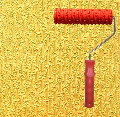Paint Roller Patterned with Handle Rubber TV Backdrop Embossing Wall Painting Decoration NO.135 | Дом и сад