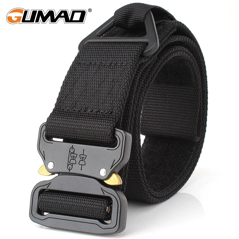 

Outdoor Tactical Adjustable Heavy Duty Combat Belt Airsoft Military Police Hunting Waist Straps Swat Durability Waistband Men