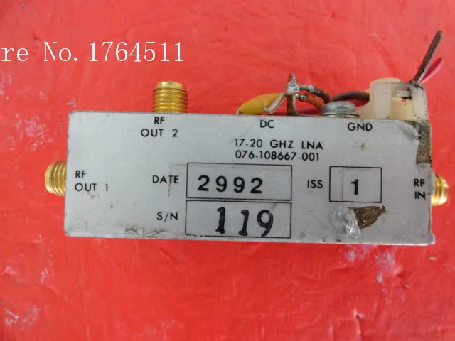 

[BELLA] HARRIS 076-108667-001 17-20GHz SMA supply amplifier