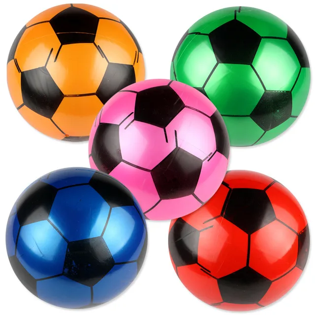 Creative Inflatable Football Ball Soft Bouncy Rubber Ball Beach Pool Play Early Education Toys Gifts For Children Kids Baby 1