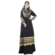 Clothes Turkey Elegant Islamic Muslim Women Kaftan Abaya Jilbab Loose Pocket Long Sleeve Maxi Dress