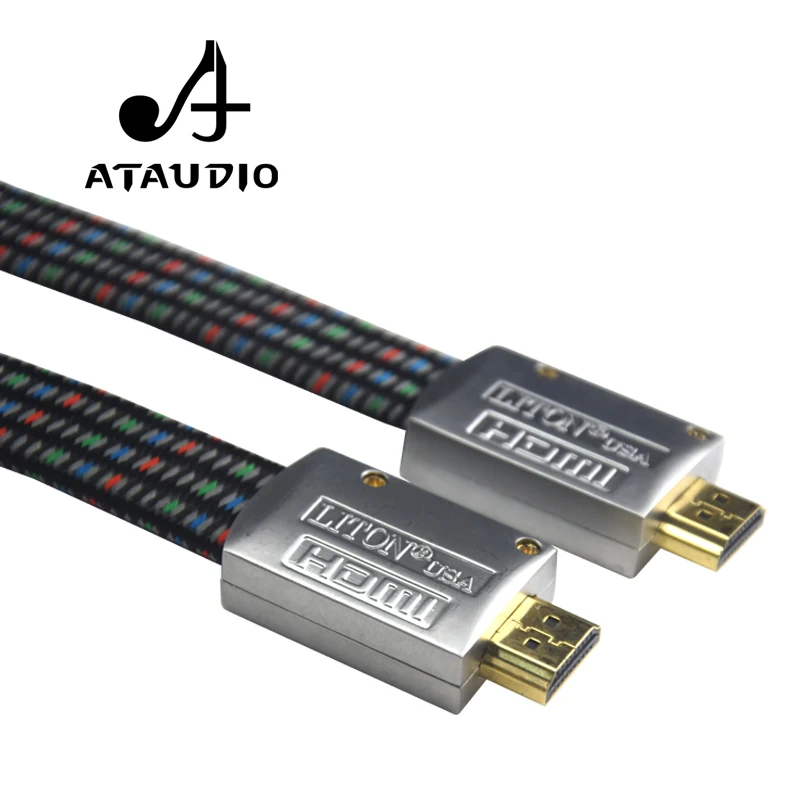 ATAUDIO Hifi HDMI кабель из чистой меди Liton Hi-end HDMI 1,4 аудио кабель