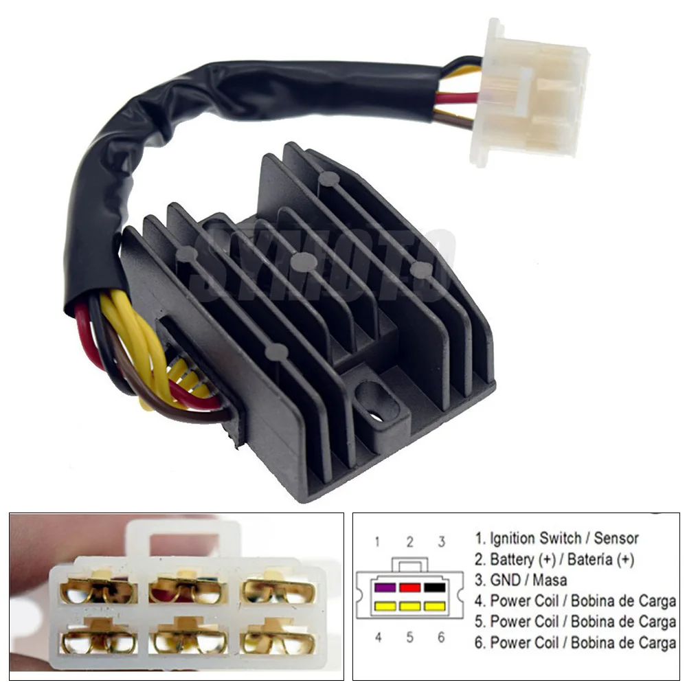 New Motorcycle Motorbike Regulator Rectifier Voltage 12v fit For Kawasaki Z750 GT550 ZEPHYR GT750 454LTD 1992-1994 ZR400 1985-1990 1983-1994 EN450 1994-2008 Z550