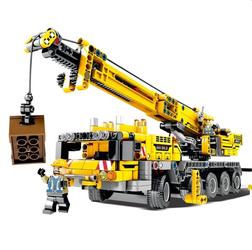 

665pcs City Engineering Technic Machine Car Building Blocks Compatible Legoings Technic Enlighten Bricks Toys For Children Gifts