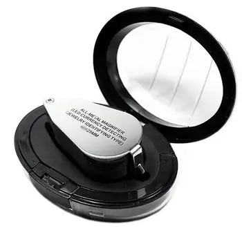 

Hot Sale 1pc 40X 25mm Jeweler Optics Loupes Magnifier Glass Magnifying Lens Microscope For Coins Stamps Jewelry Lupe