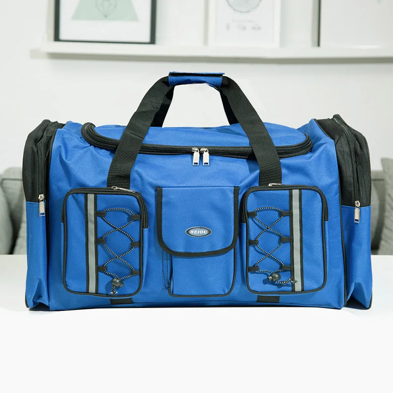REREKAXI, Большая вместительная мужская дорожная сумка, Женская водонепроницаемая Полиэфирная Сумка для ручной клади, мужские дорожные сумки для путешествий, упаковка кубиков - Цвет: D Travel bag