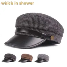 Винтажная вязаная военная шапка для мужчин, повседневная мужская Ретро Весенняя зимняя Военная Кепка, Лоскутная теплая Морячка, кепка Casquette Bone