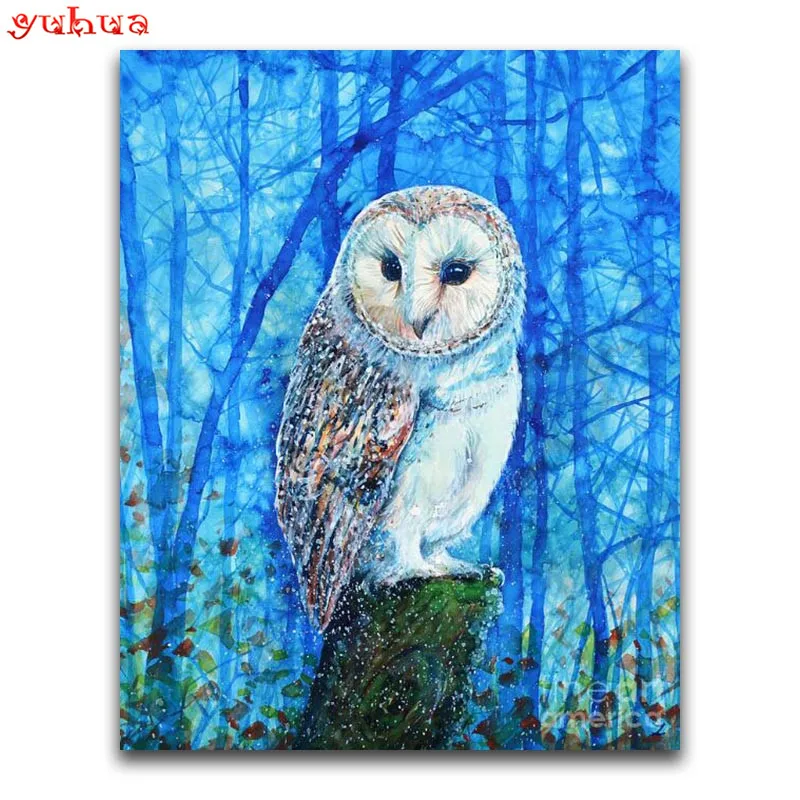 5D DIY Diamond painting owl Full Square Diamond mosaic Cartoon bird Full Round Diamond embroidery Cross stitch Animal eagle sale