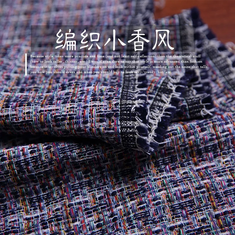 

Yarn-dyed woven woollen tweed fabric-400gsm