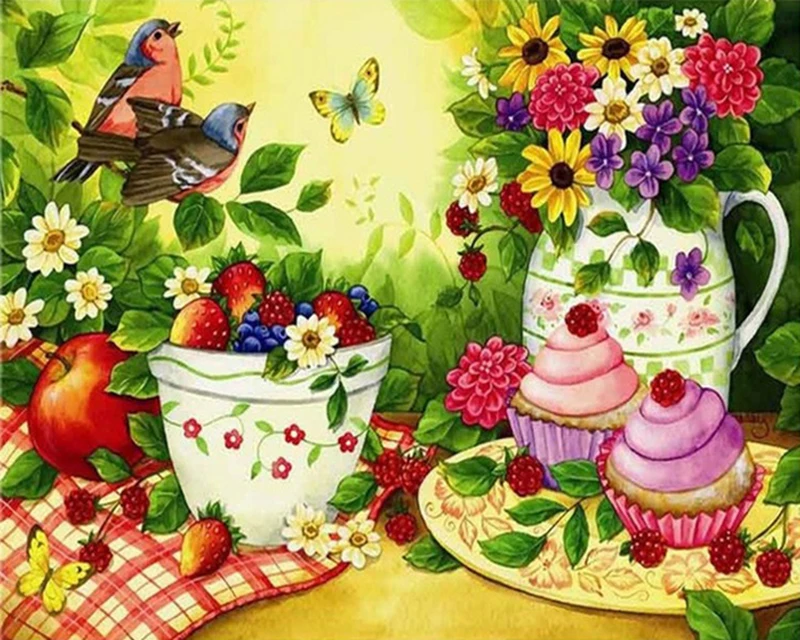 

Diamond Embroidery Flowers Bird Cross Stitch 5D Diamond Mosaic Painting Full Square Sale DIY Rhinestones Pattern Paintings