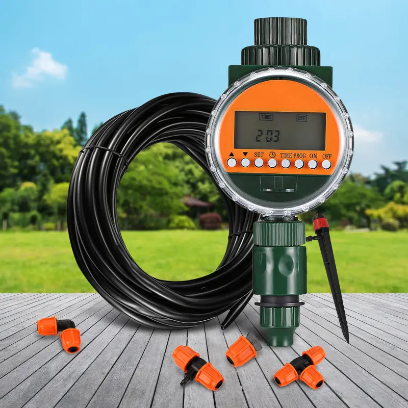 

LED Automatic Intelligent Watering Timer Irrigation Controller With Rain Sensor Garden Water Timers For Watering Plant ON SALE