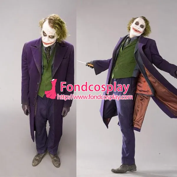 

Batman Clown Beyond Return Of The Joker Heath Ledger Suit Outfit Movie Cosplay Costume Custom-made[G943]