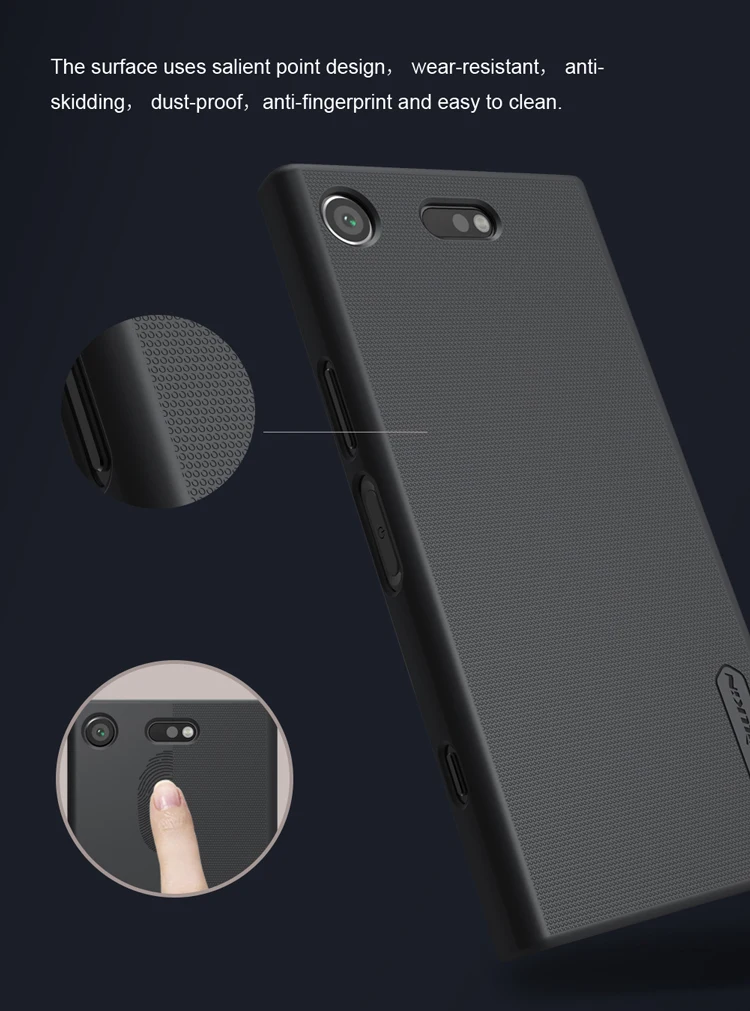 NILLKIN чехол для Sony Xperia XZ1 Compact 4 6 дюйма Супер матовый защитный жесткий чехол|case for sony