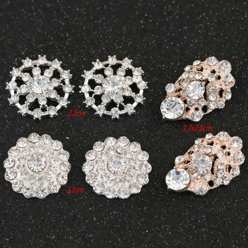 Flatback Round Rhinestones Button Crystals Stones Flat Back Charms For