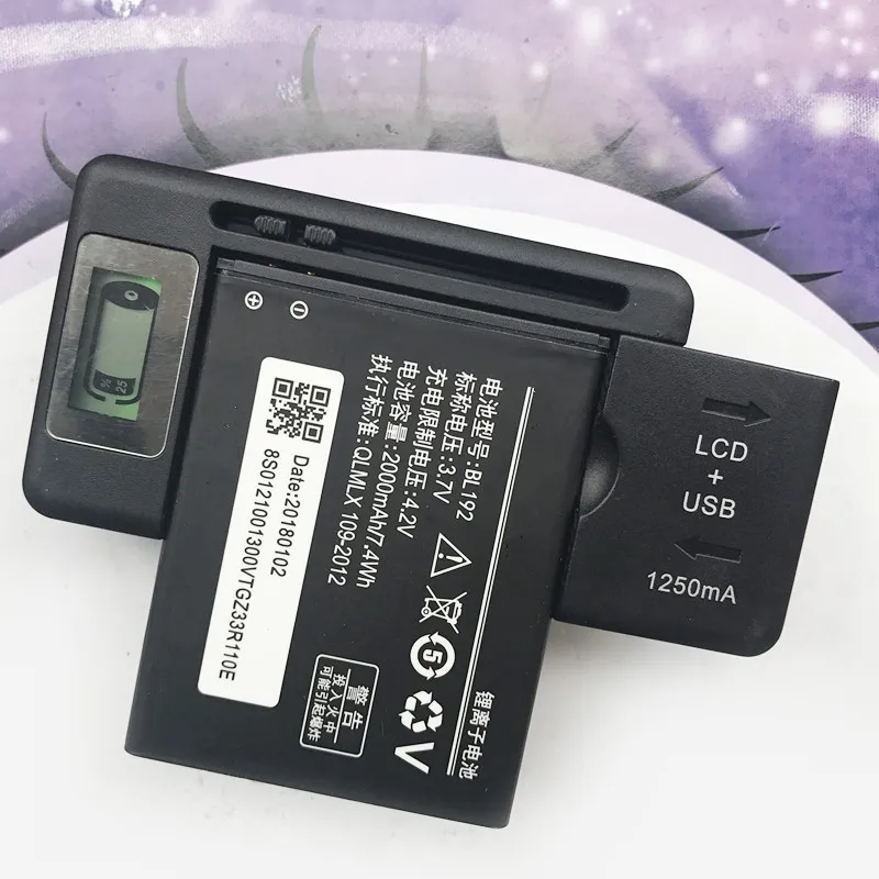 

2018 2000mAh BL192 Battery For Lenovo A328 A328T A526 A750 A529 A560 A680 A590 A300 A388T A505E Batteries With LCD Wall Charger