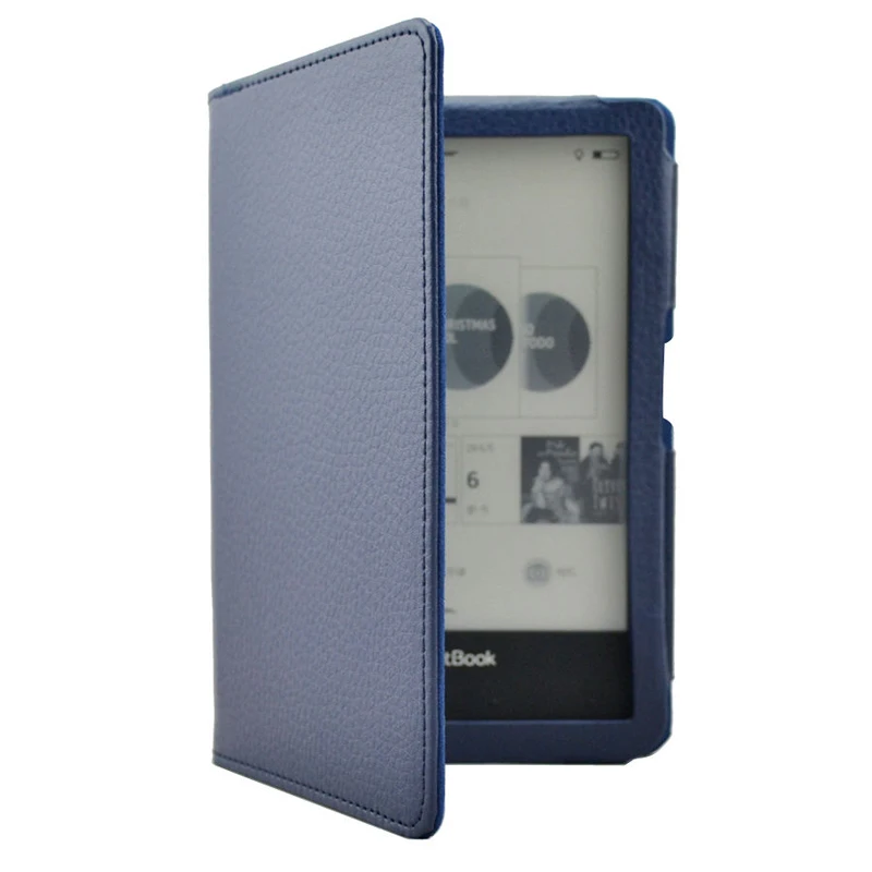 ICKOY Lichi умный защитный чехол из искусственной кожи, чехол для Pocketbook 650 Tablet e-Reader, чехол, аксессуары - Цвет: Черный