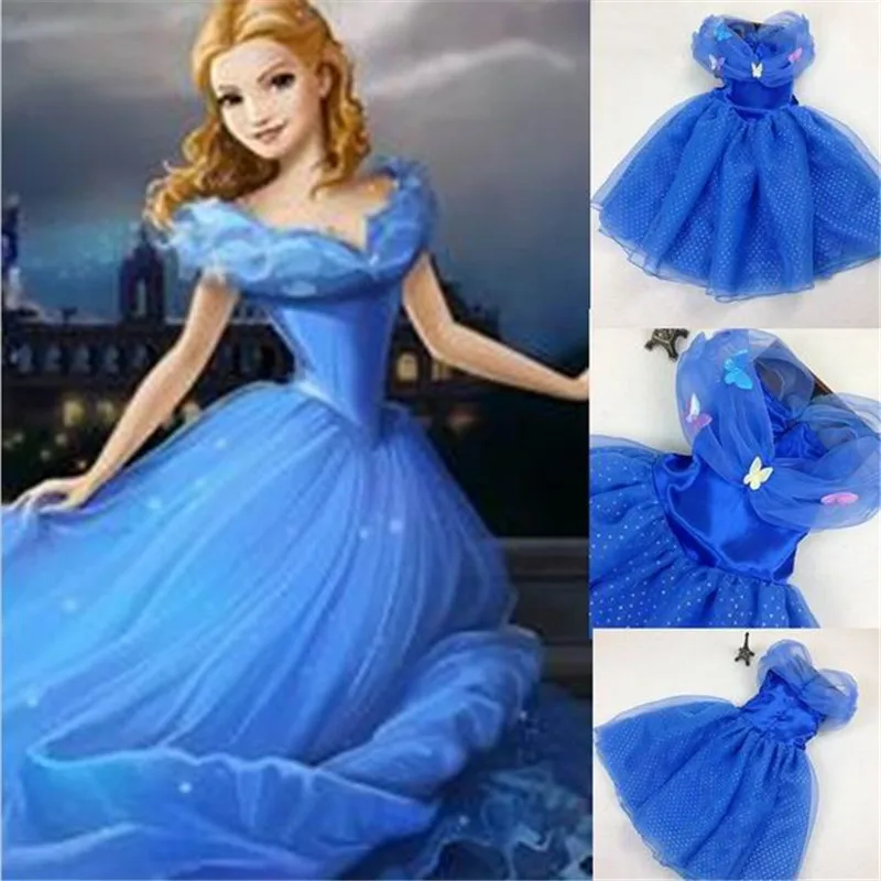 

2017 new Sandy Princess Cinderella girls dress Cosplay Costume Fancy Dress For Children's free shipping