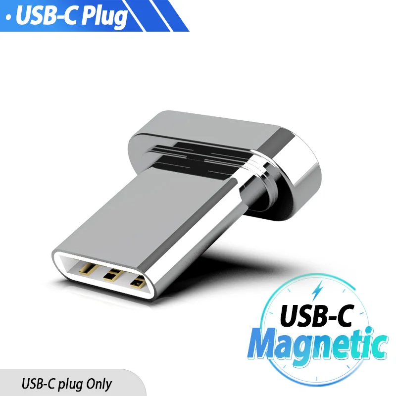 Магнитный адаптер Магнит Micro Usb кабель для зарядки кабель конвертер Usb C адаптер для Macbook Pro samsung S8 LeEco Le Pro3 Nokia - Цвет: Only USB-C Plug