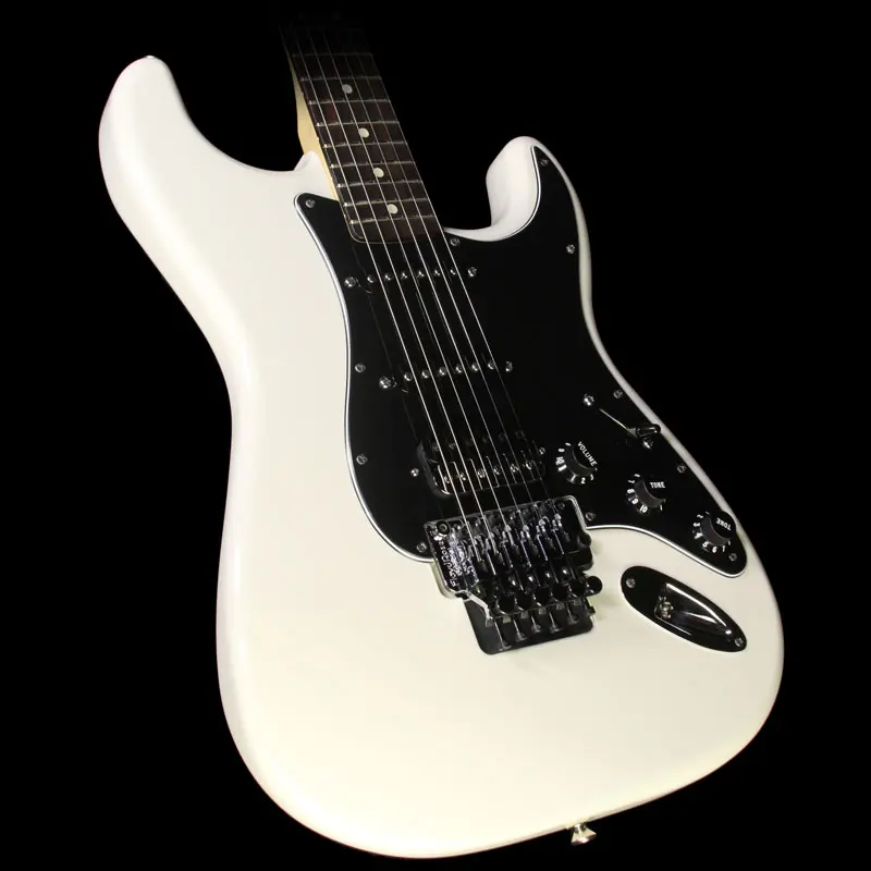 Giggle Floyd Rose тремоло звук просмотра доступны HSS белый ST Электрический Guitarras
