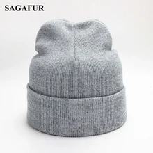 Полиэфирные Мешковатые шапочки, Мужская зимняя вязаная шапка, женская шапка, осенняя уличная шляпа, мягкие шапочки в стиле хип-хоп Skullies Beanies для девочек