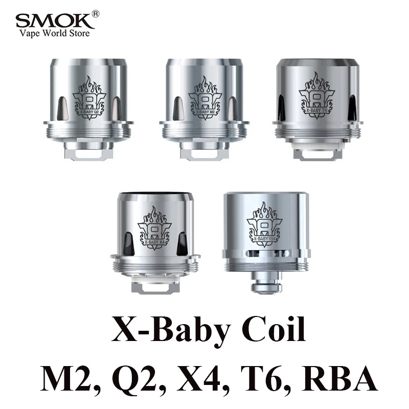 Электронных сигарет SMOK TFV8 X-BABY катушки электронная сигарета комплект из 3