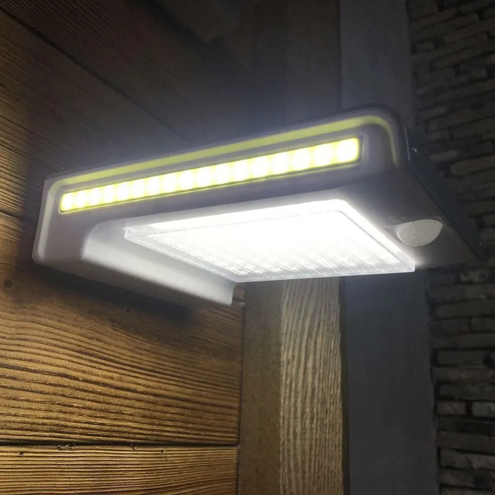 72LED 34COB водонепроницаемый 500лм солнечный датчик движения лампа сад безопасности