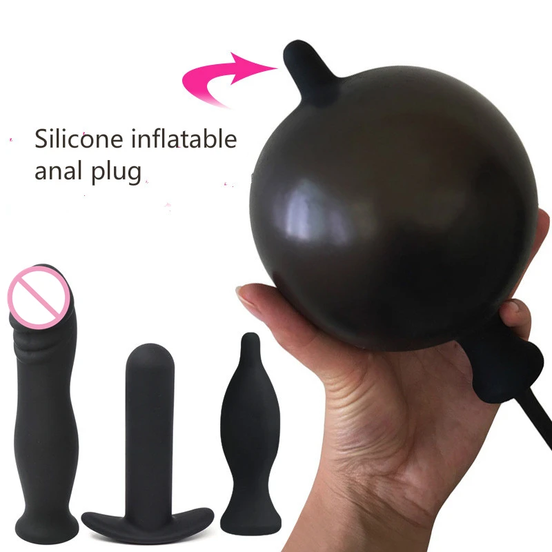 Large Anal Plug Maximum 12cm Dildo Inflatable Butt Expansion Adult Novelty Game Sex Fetish Toy for Gay | Красота и здоровье