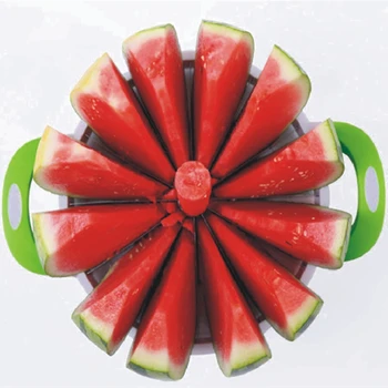 

Watermelon Slicer Stainless Steel Fruit Slicer Cutter Peeler Corer Server for Cantaloup Melon Pineapple Honeydew Practical Tools