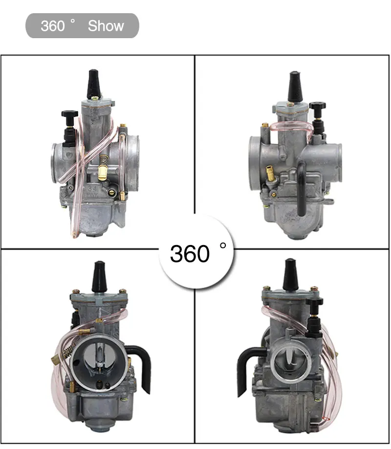 ZSDTRP 21 24 26 28 30 32 34 мм PWK мотоцикл Карбюратор ПОДХОДИТ 2 т/4 т с power Jet Carb гоночный Байк Скутер ATV UTV внедорожный