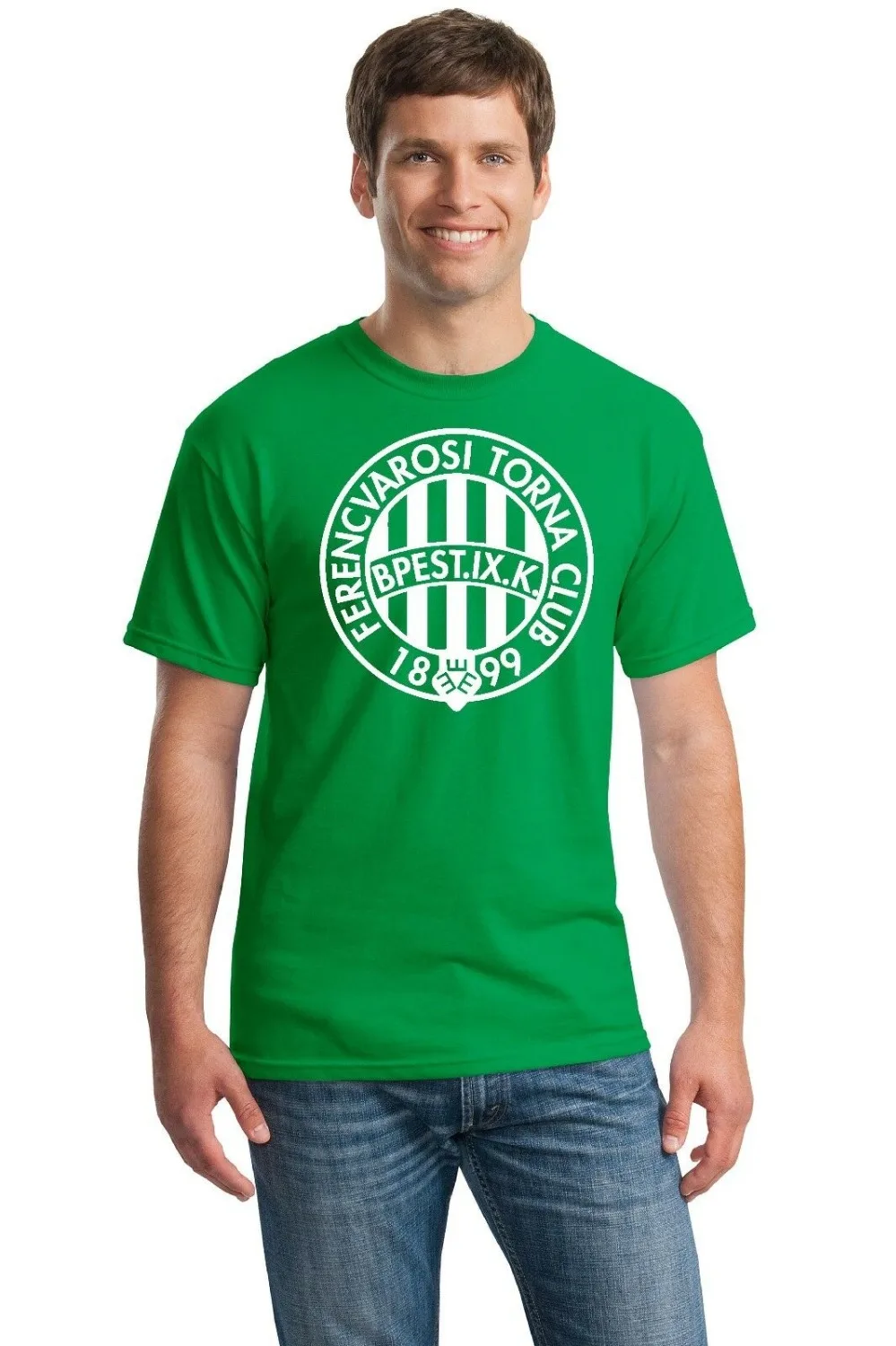 Ferencvaros Tc Budapest Hungary Ferencvaros футболка футбольная куртка мужские футболки мода 2019 Топ Футболка с круглым вырезом и принтом